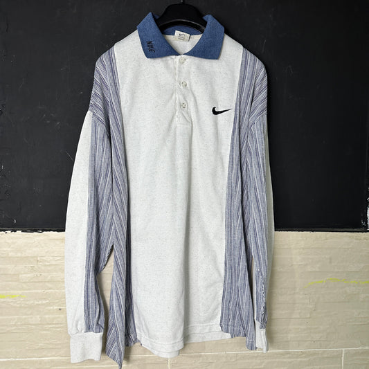 Vintage Nike Long-sleeve Polo Shirt 2XL