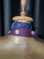 Handmade Upcycled Tie Halter Vest Top & Choker