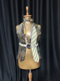 Handmade Upcycled Tie Halter Vest Top & Choker