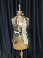 Handmade Upcycled Tie Halter Vest Top & Choker