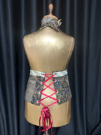 Handmade Upcycled Tie Halter Vest Top & Choker