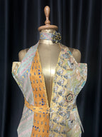 Handmade Upcycled Corset-Back Halter Vest Top & Choker