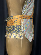 Handmade Upcycled Corset-Back Halter Vest Top & Choker