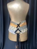 Handmade Upcycled Corset-Back Halter Vest Top & Choker