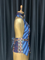 Handmade Upcycled Tie Halter Vest Top & Choker