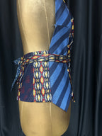 Handmade Upcycled Tie Halter Vest Top & Choker