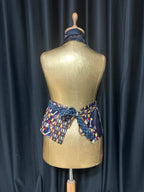 Handmade Upcycled Tie Halter Vest Top & Choker