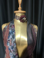 Handmade Upcycled Tie Halter Vest Top & Choker