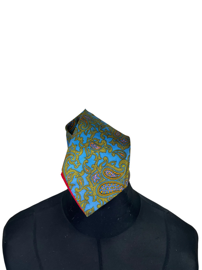 Blue Floral Paisley Necktie