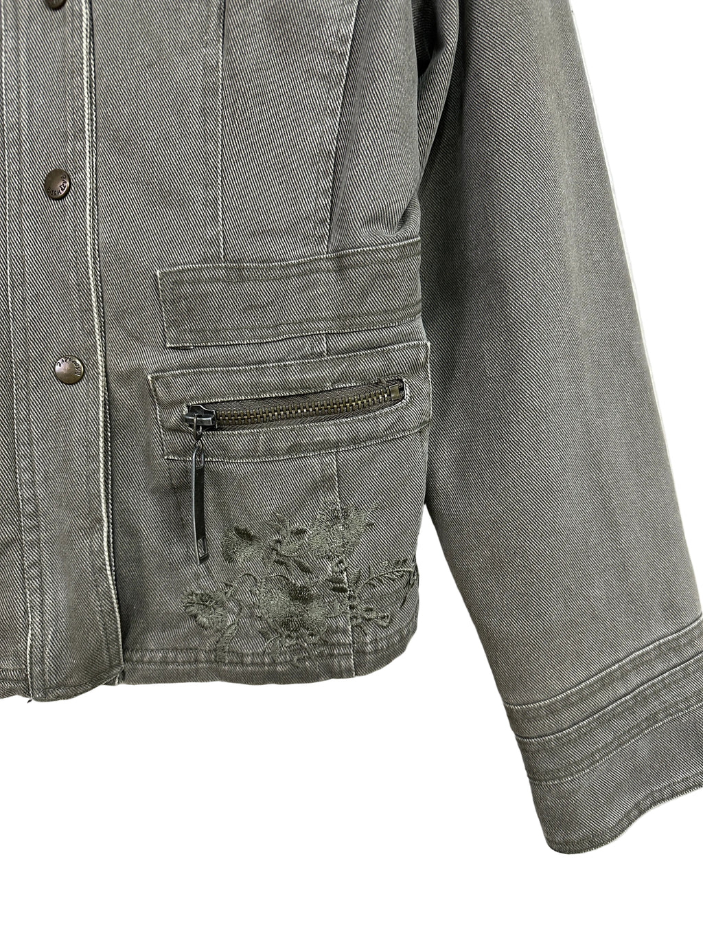 Y2K Bisou d'Eve Green Women's Denim Jacket