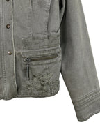 Y2K Bisou d'Eve Green Women's Denim Jacket