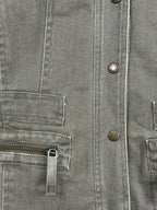 Y2K Bisou d'Eve Green Women's Denim Jacket