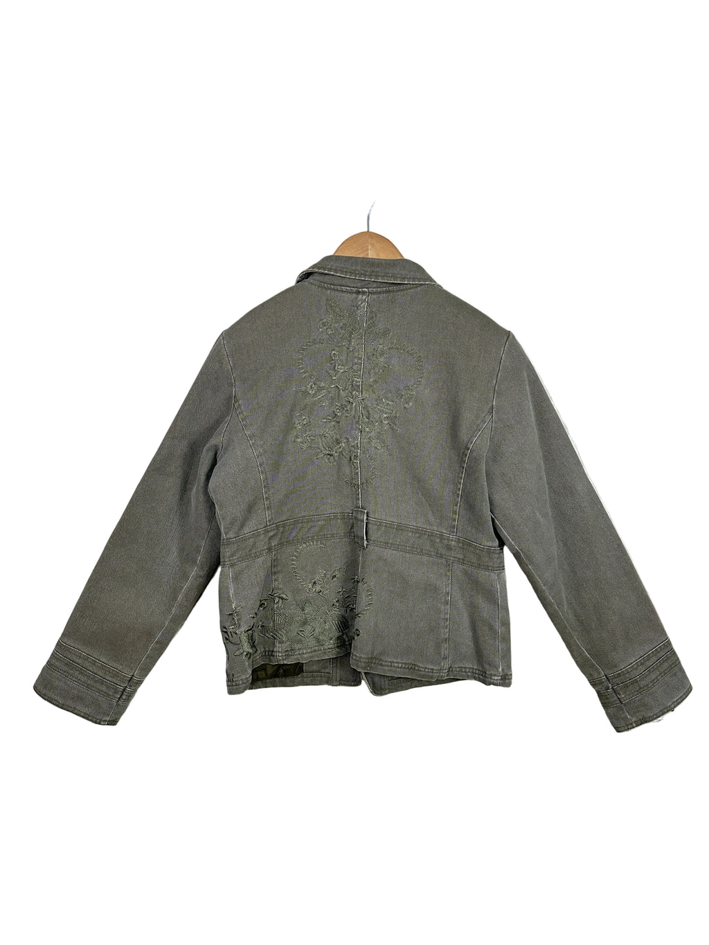 Y2K Bisou d'Eve Green Women's Denim Jacket