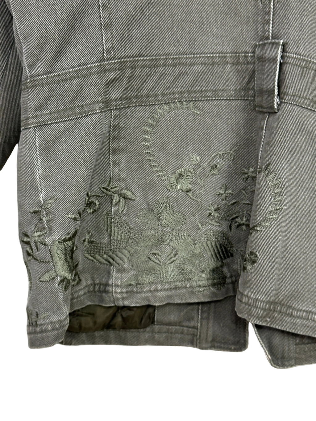 Y2K Bisou d'Eve Green Women's Denim Jacket