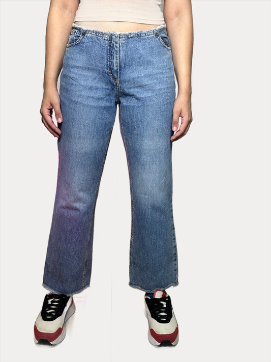 Vintage Paul Smith Women's Fray Waist Denim Jeans