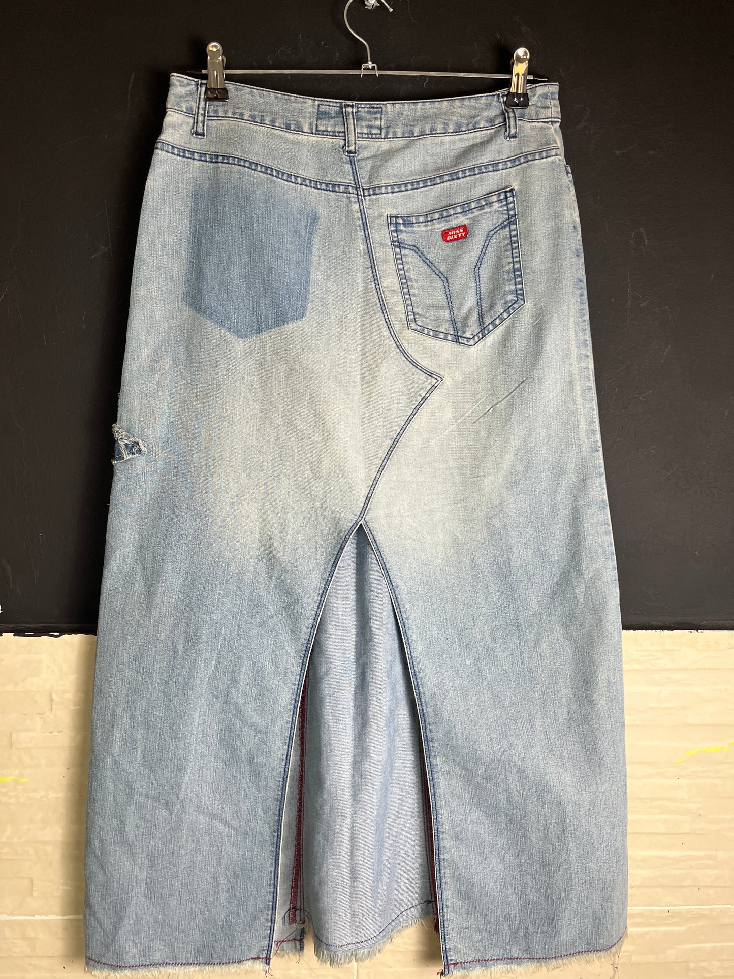 Midi Skirt with Back Slit