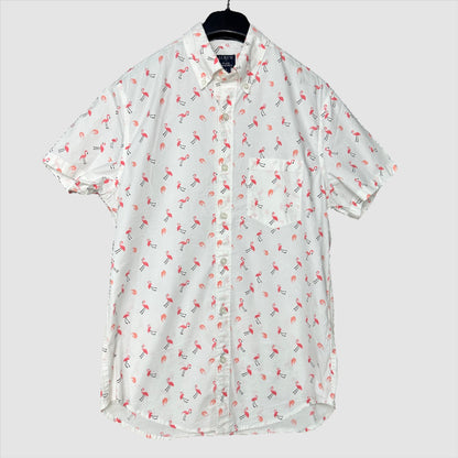 Flamingo Pattern shirt small