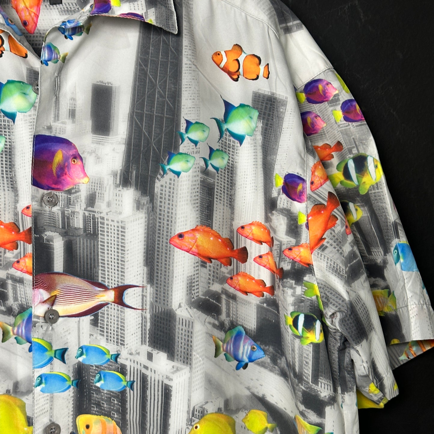 Outrage Fish Pattern Shirt
