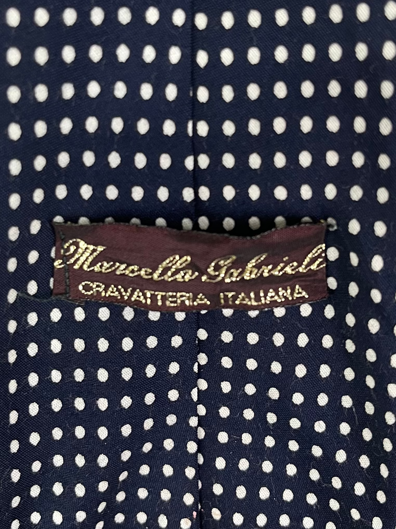 Polka Dots Necktie 10 cm