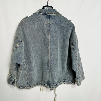 Patched Women's Denim Jacket