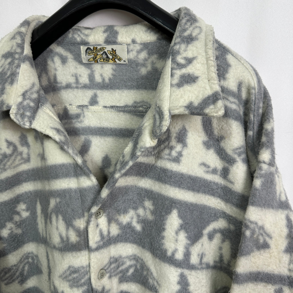 Colours of The World Button Down Fleece XL