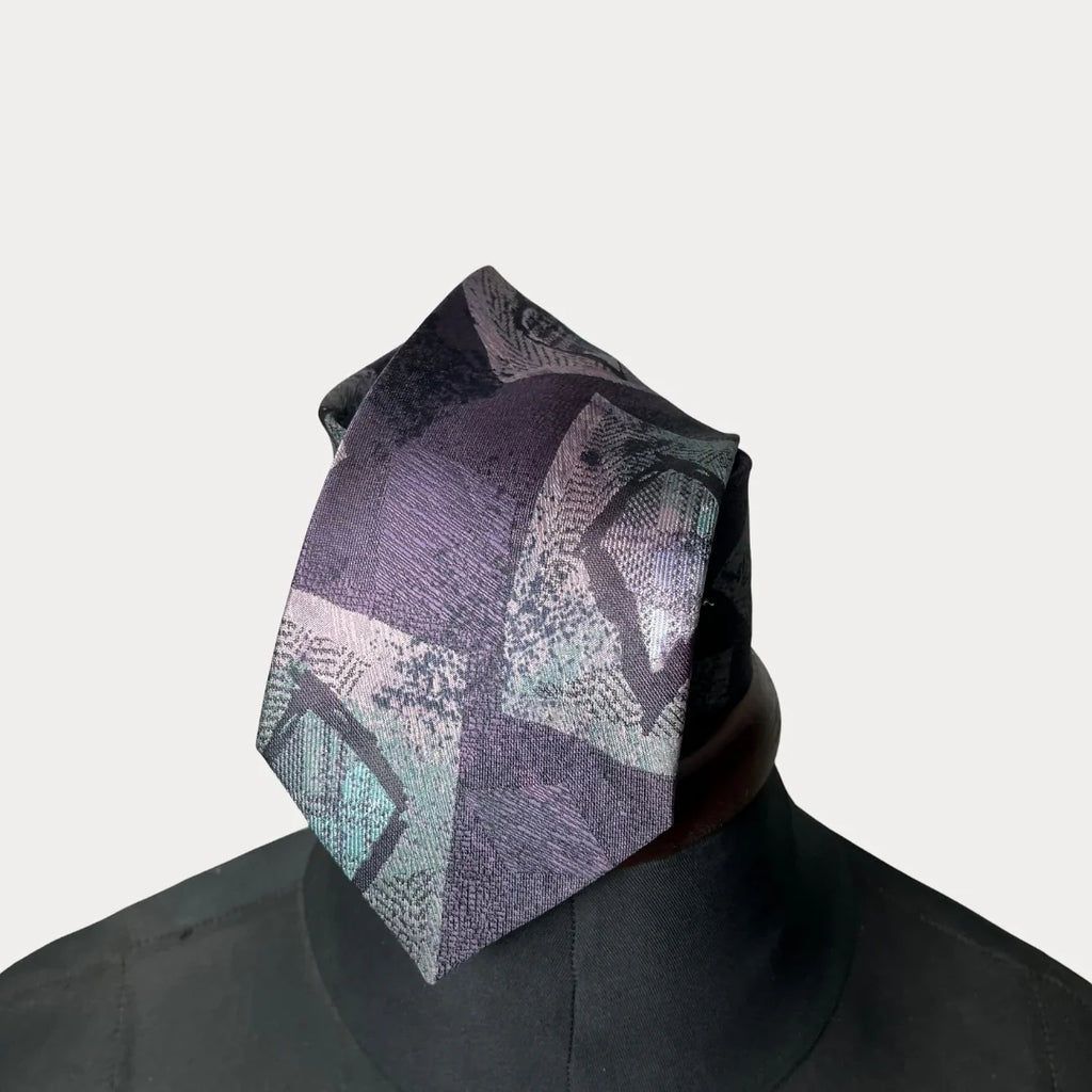 Regent Geo Pattern Necktie 9.5 cm