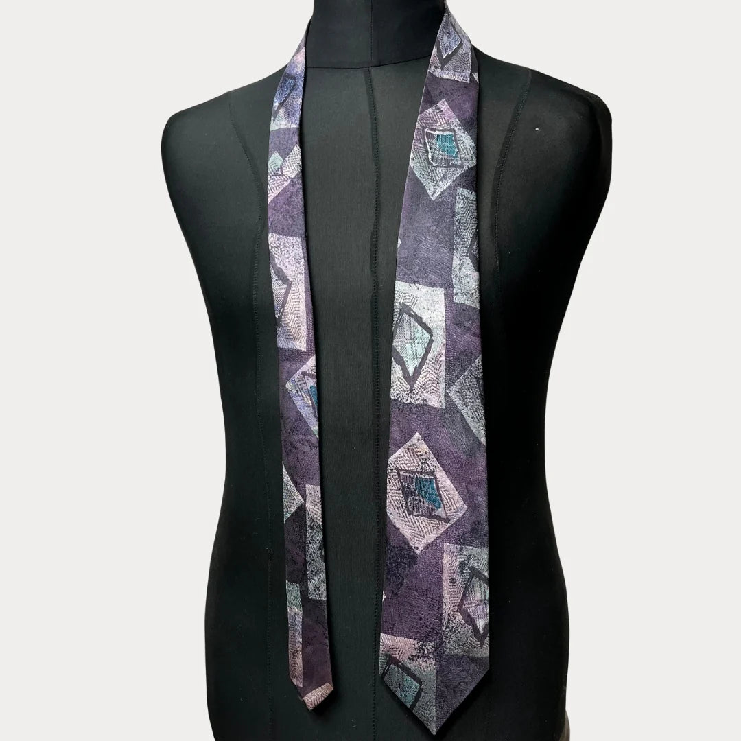 Regent Geo Pattern Necktie 9.5 cm