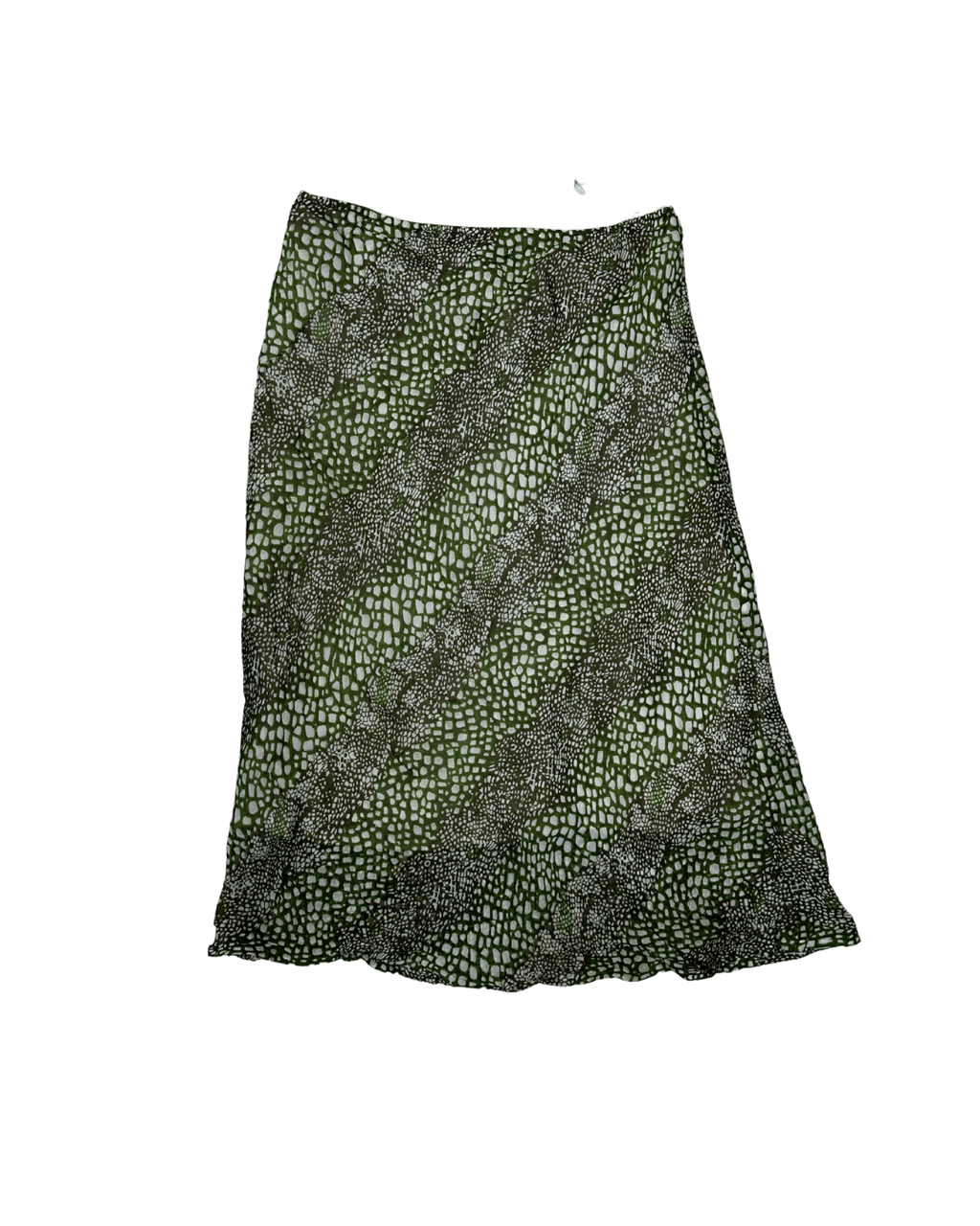 Abstract Print Double - Layered Midi Skirt Medium - Funkify