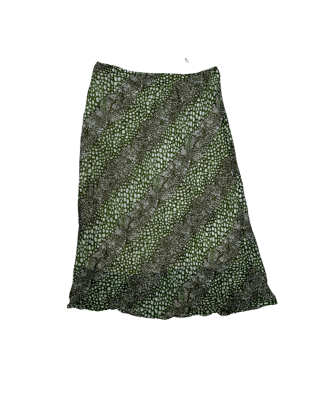 Abstract Print Double - Layered Midi Skirt Medium - Funkify
