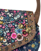 Accesorize Floral Crossbody Bag w/ Embroidered Applique - Funkify