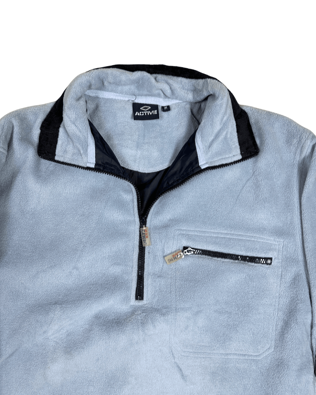 Active Fleece Quarter - Zip Sweatshirt Medium - Funkify