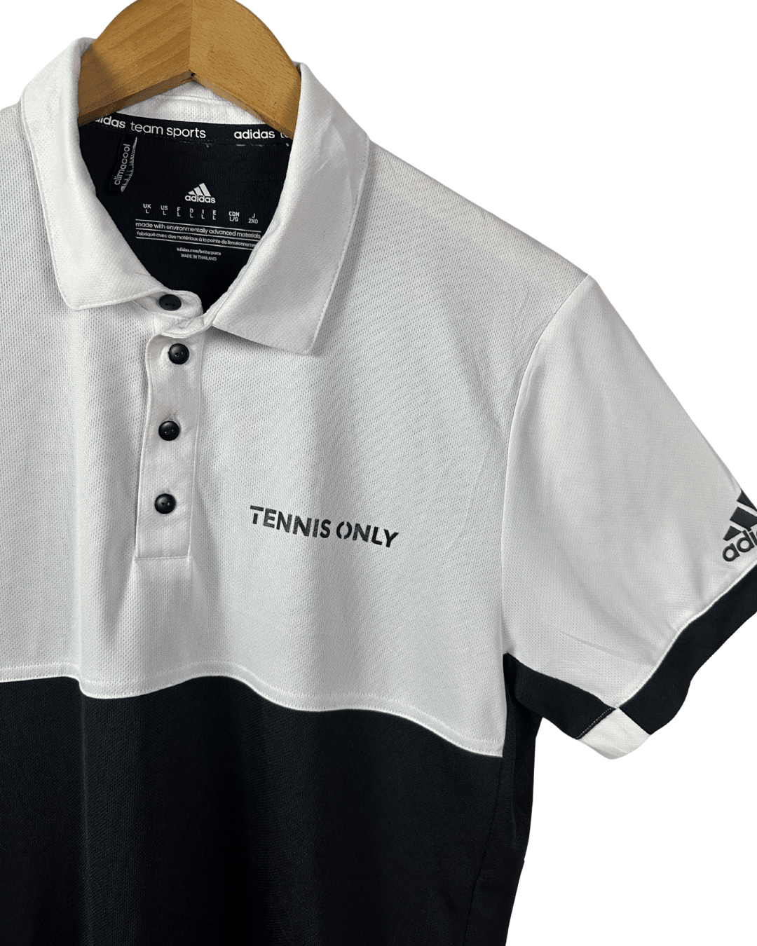 Adidas Climacool Tennis Polo Shirt Large - Funkify