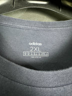Adidas Navy Blue T-Shirt 2XL - Funkify