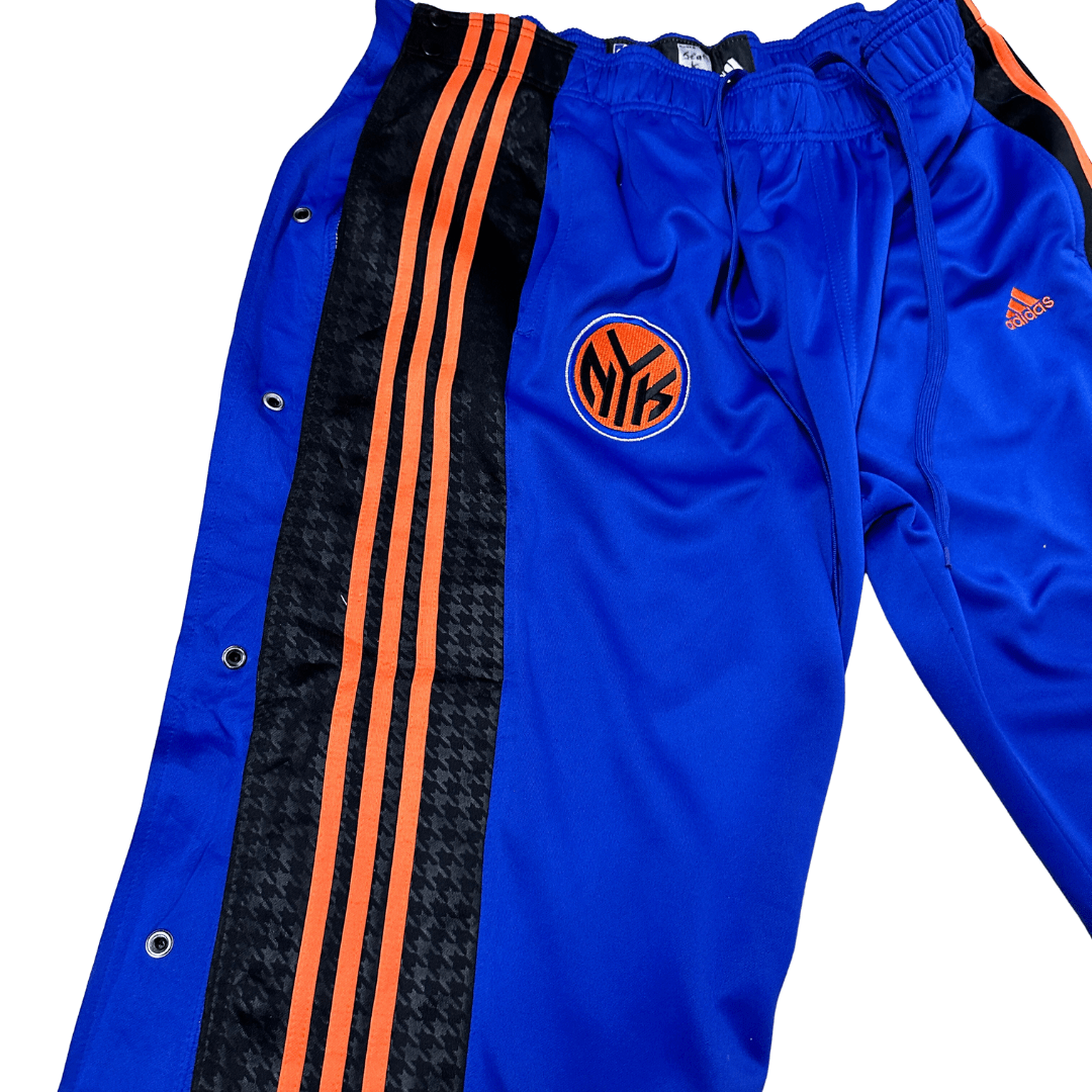 Adidas NY KNICKS Tear Away Side Snap Button Pants - Funkify