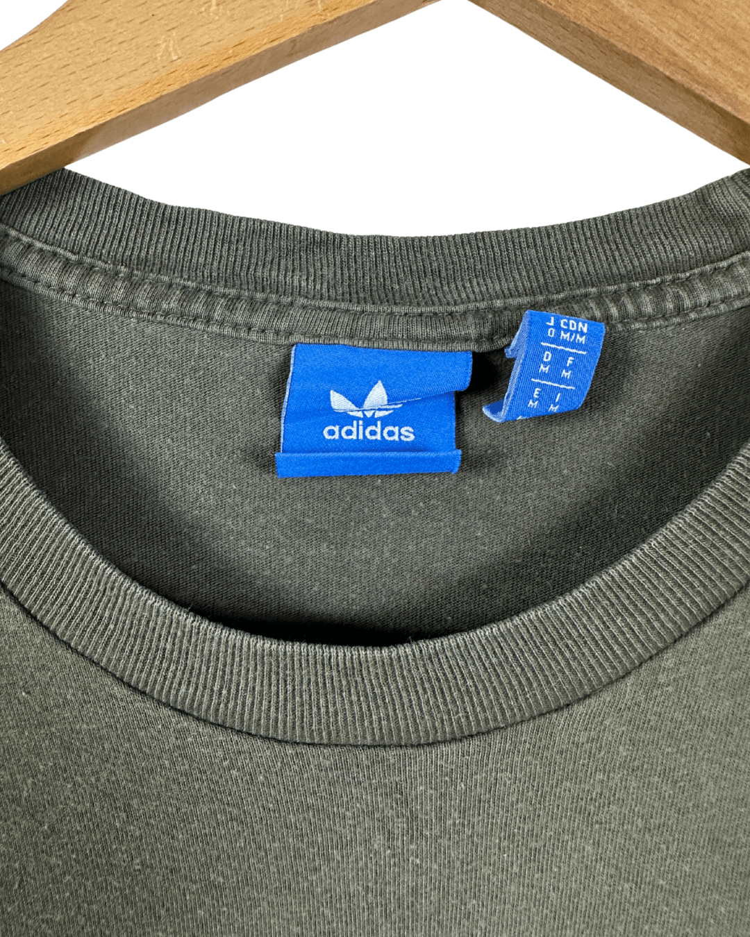 Adidas Originals Olive Green T-Shirt - Medium - Funkify