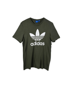 Adidas Originals Olive Green T-Shirt - Medium - Funkify