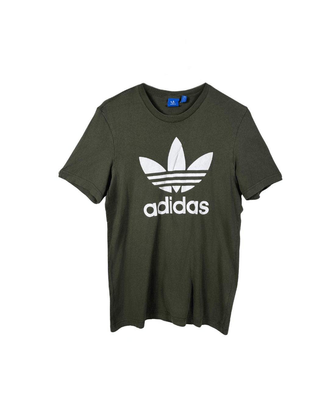 Adidas Originals Olive Green T-Shirt - Medium - Funkify