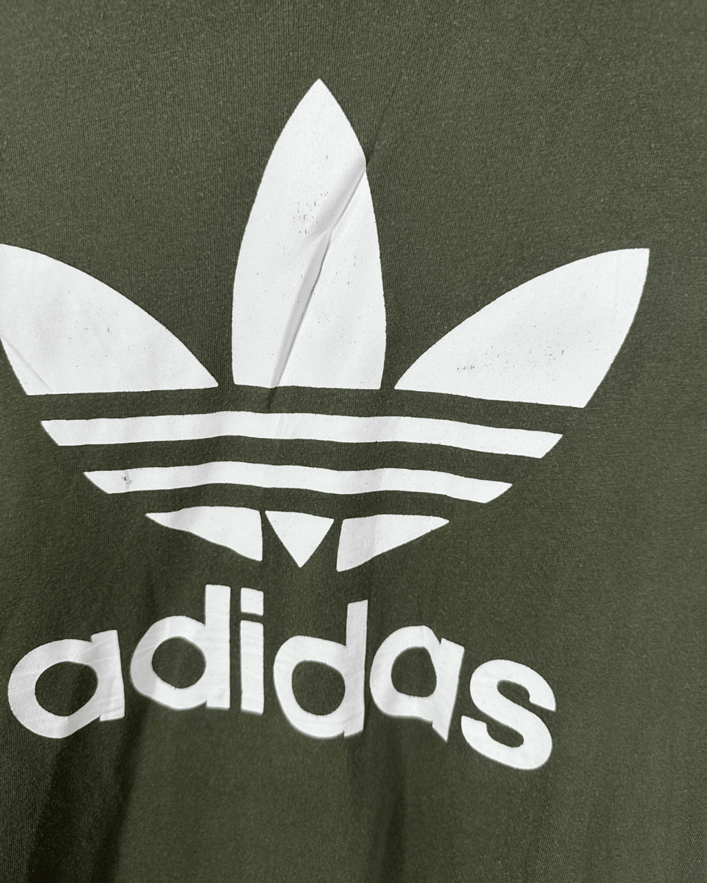 Adidas Originals Olive Green T-Shirt - Medium - Funkify
