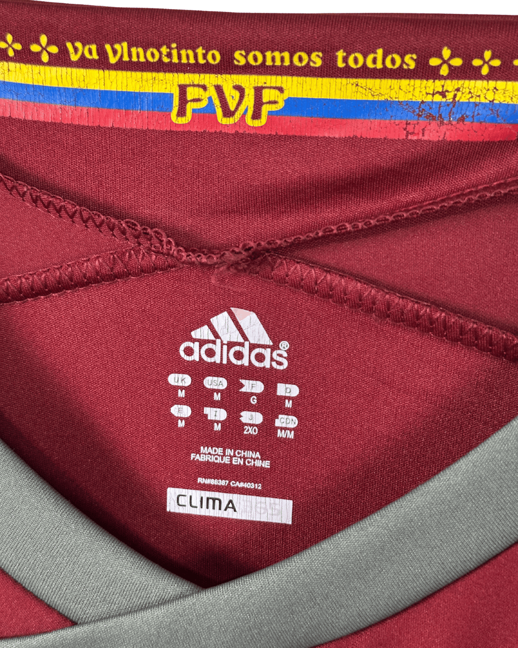 Adidas Venezuela National Team Home Jersey 2011/2013 (FVF Vinotinto) - Funkify