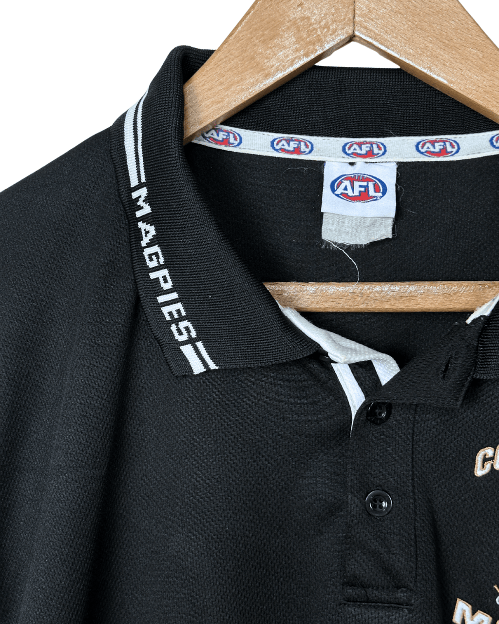 AFL Collingwood Magpies Polo Shirt XL - Funkify