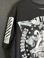 Alcott Graphic Longline T-shirt Medium - Funkify