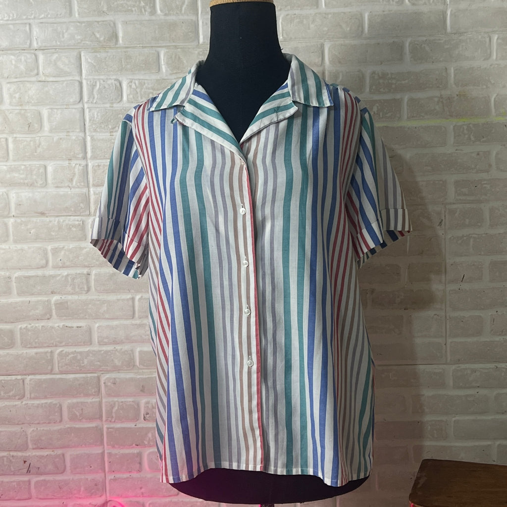 Alia Stripped Blouse - Funkify