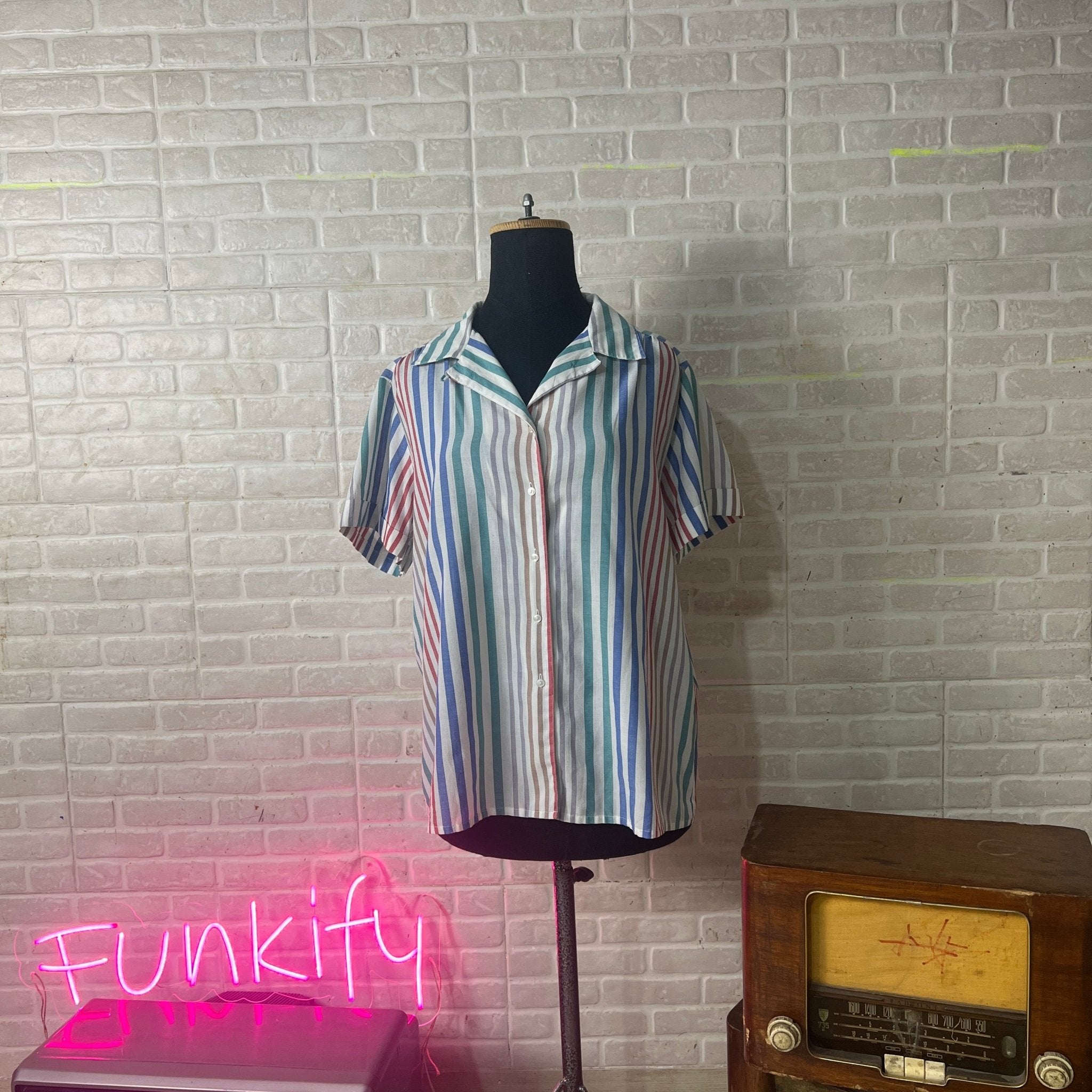 Alia Stripped Blouse - Funkify