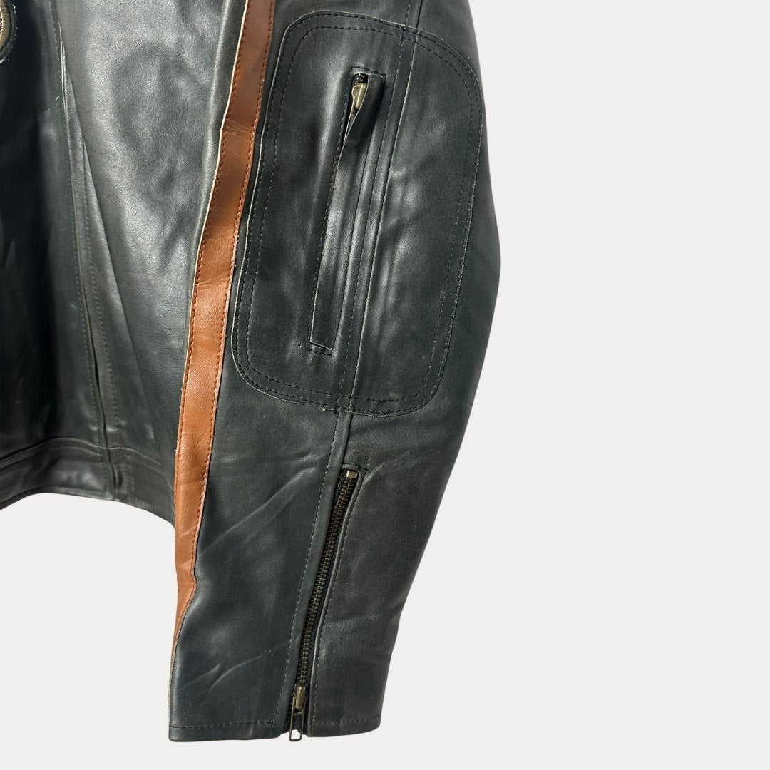 American Classics Racing Genuine Leather Jacket Large - Funkify