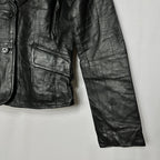 Amisu Leather Blazer Women's Medium - Funkify