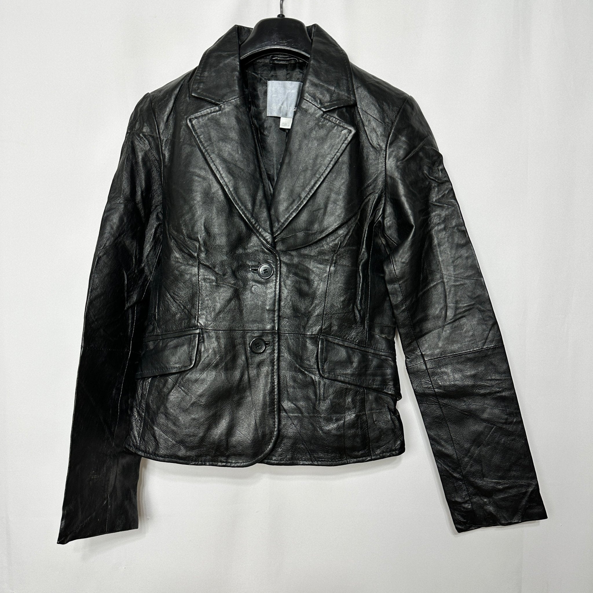 Amisu Leather Blazer Women's Medium - Funkify