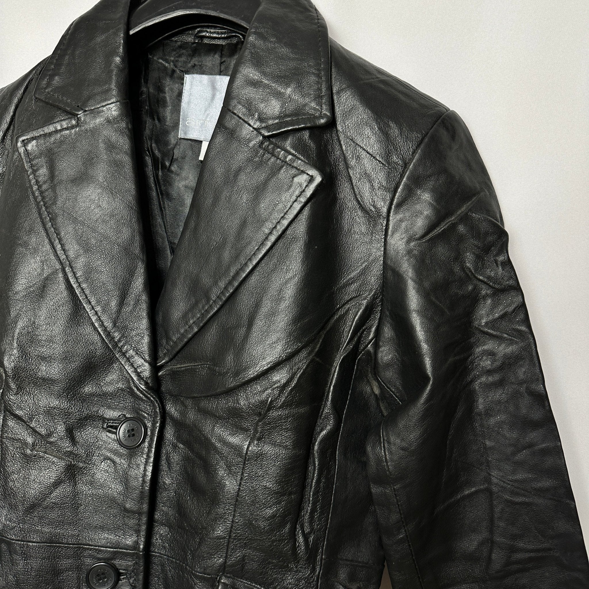 Amisu Leather Blazer Women's Medium - Funkify