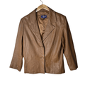 Ancla Brown Women;s Leather Jacket Large - Funkify