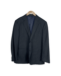 Angelo Benelli Pinstripe Wool Blend Blazer - Size 56 - Funkify
