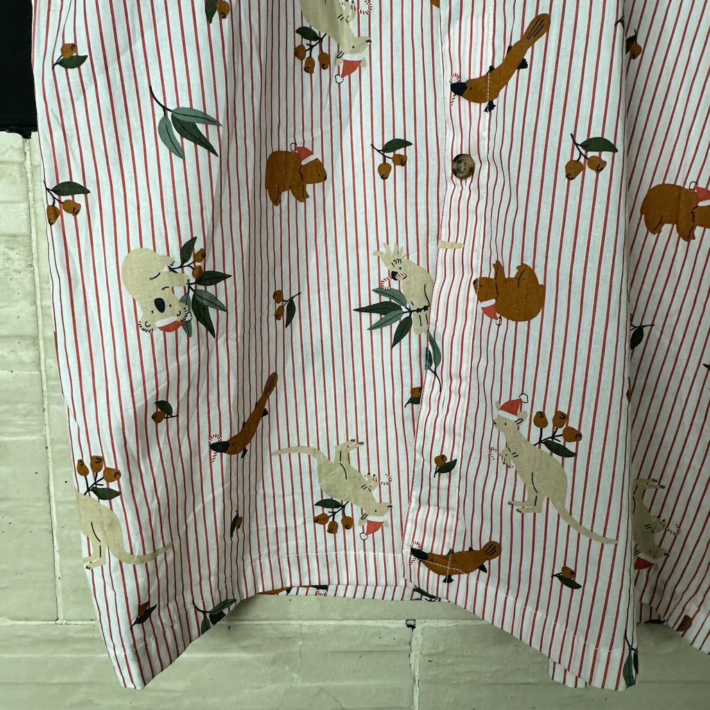 Animals Pattern Striped Shirt - Funkify